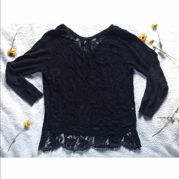Lisbeth Lace Black Pullover SALE - Picture 6 of 8